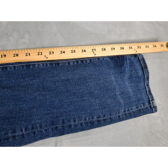 American Eagle Jeans Mens 33X32 (32x32 Meas) Blue Denim Distressed - Picture 10 of 11